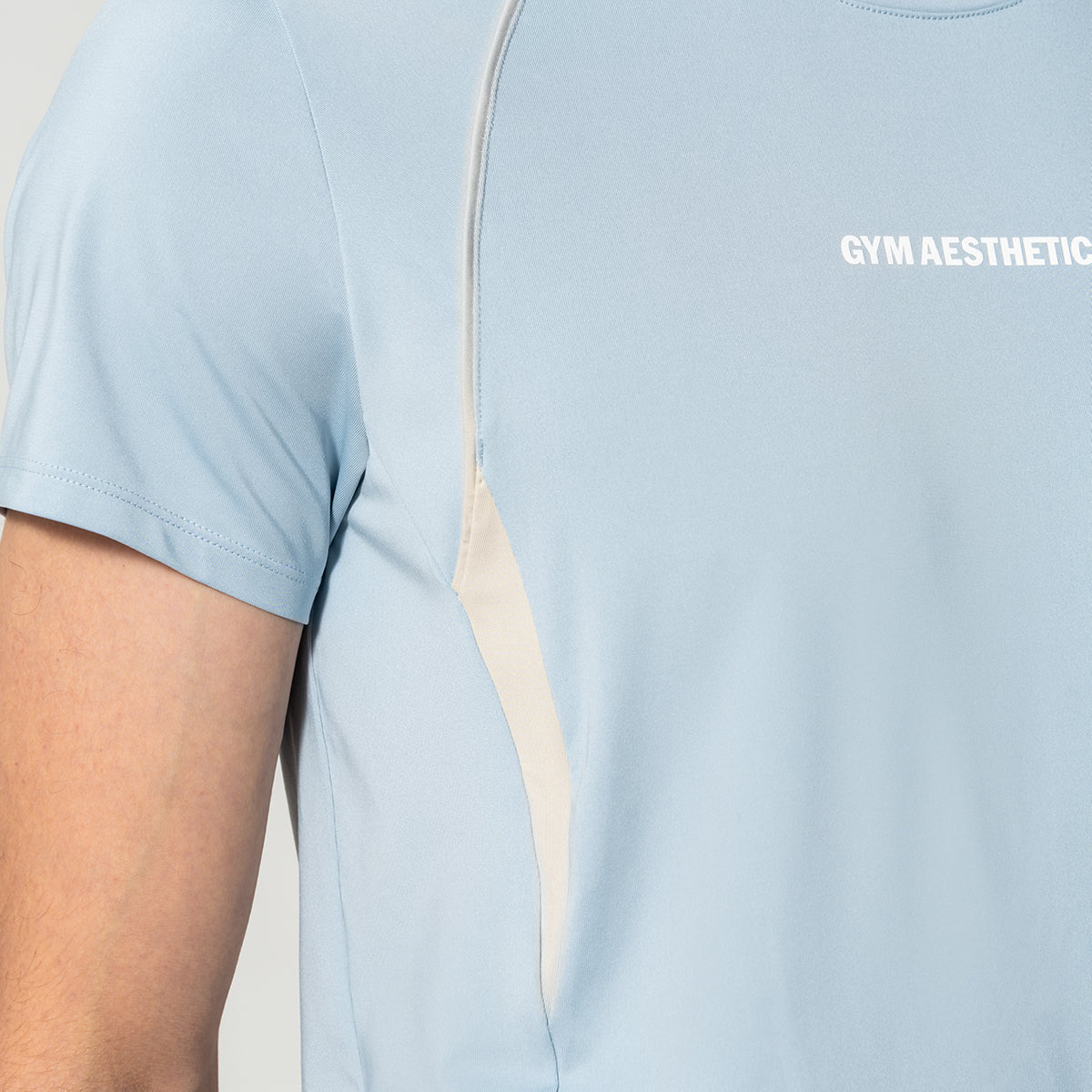 Image of Activewear Performance T Shirt breathable mesh blocking for Men